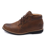 Bota Casual New York Masculina Em Couro Preto Shoes Grand