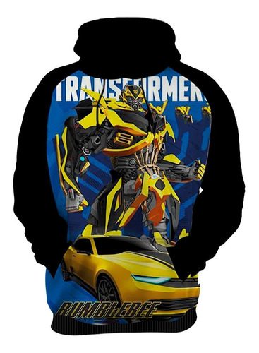 Blusa De Frio Moletom Transformers Bumblebee Desenho Robô 09