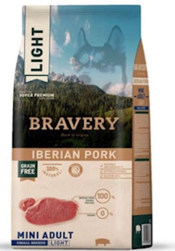 Bravery Light Iberian Pork Mini Adulto 7 Kg