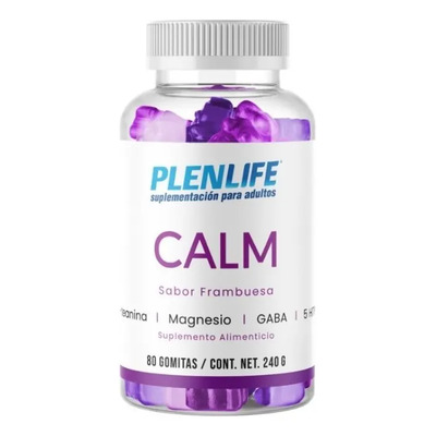 Kit C\u002F3 Suplemento Alimenticio Calm Gomitas 240gr Plenlife Sabor Frambuesa | Envío gratis