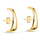 Brinco Ear Hook Feminino Triangular Ouro 18k