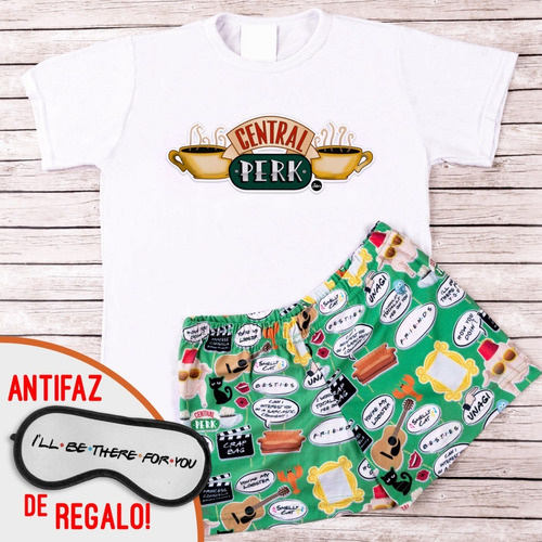 Conjunto Pijama Friends Verano Hombre, Mujer, Niños