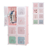 Closet Ropero Organizador Plastico 8 Cubos Infantil Portatil