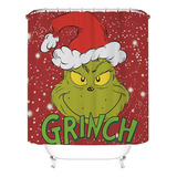 Cortina De Ducha Navideña Película Grinch, Impermeable 2023