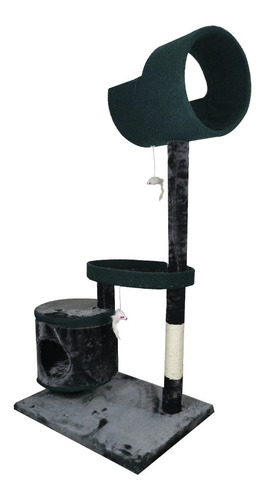 Torre Arbol Rascador Para Gato Varios Niveles Casa De 132 Cm