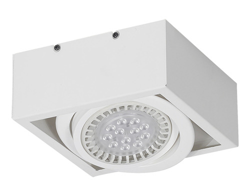 Plafon De Techo Box Ferrolux Movil Con 1 Luz Ar111 12w Led