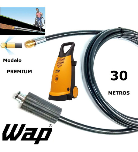 Mangueira Para Desentupidor Esgoto 30 Metros - Wap Premium