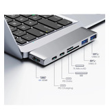 Hub Dock Usb-c 7 Em 1  P/ Macbook Pro / Macbook Air C/ Nfe