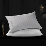 Set De Almohadas De Plumas 100% Algodón Para Dormir Tamaño Q