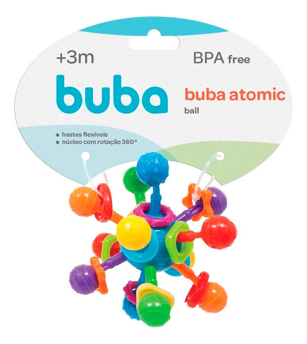 Chocalho Atomic Ball + 3 Meses 11392 - Buba