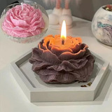 Molde Silicon Velas Peonia Flor Decoracion Pavilo Cera Jabon