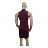 Vestido Color Vino Talla 12 Carmel