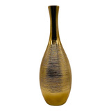 Drew Derose Golden Bowling Pin Jarrón Decorativo De Metal De