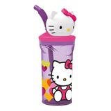 Vaso Sorbete Infantil 360ml Con Figura 3d Escolar Color Hello Kitty