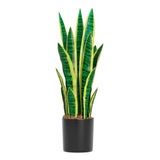 Planta Artificial Lengua De Suegra Planta Sansevieria Flores