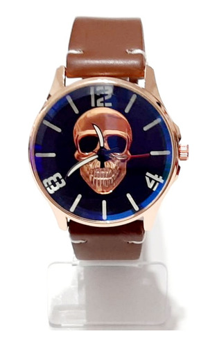 Reloj Skull Calavera Tactico Moto Cuero Diseño Vintage Old