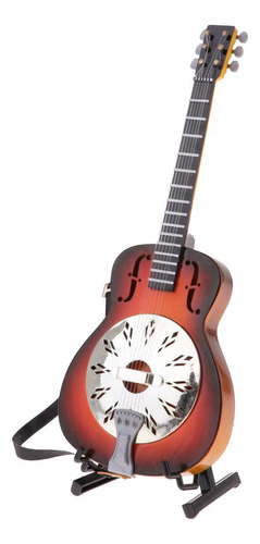 Modelo De Guitarra Eléctrica Con Soporte /6 Figuras De Acció