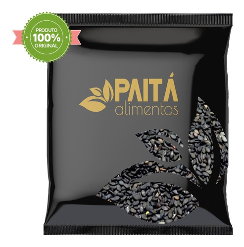 1kg Gergelim Preto - Paitá Alimentos