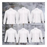 Camisas Blancas Cuello Corbata Elegante X6 Unidades