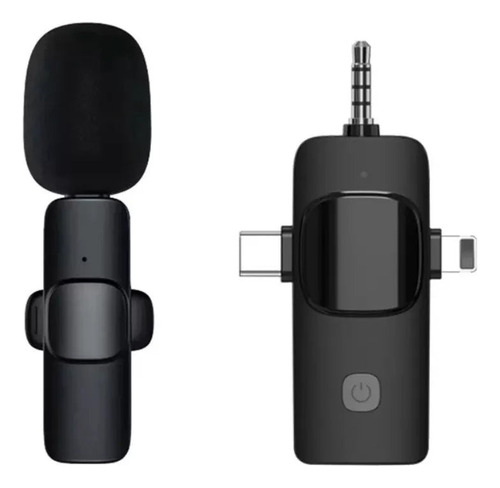 Micrófono K15 Solapa Compatible 3 En 1 Tipo C iPhone 3.5 Mm