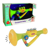 Brinquedo Musical Trompete Baby Luz Som Bebê Criança Pequena
