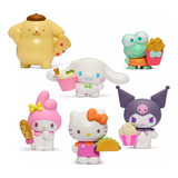 Hello Kitty Muñecos Pack De 6 Amigos Con Accesorios Licencia