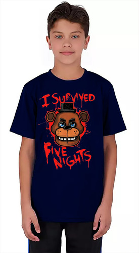 Polera Five Nights At Freddy's  Estampada Dtf Cod 001
