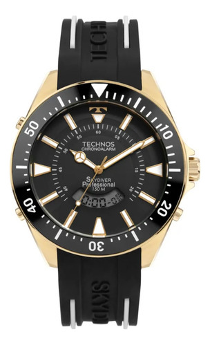 Relógio Technos Masculino Skydiver Dourado Wt2050ah/2p