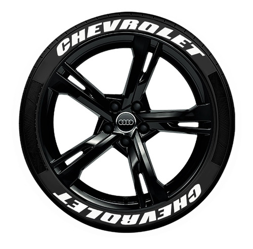 Letras Para 4 Llantas Chevrolet Rubber Stickers