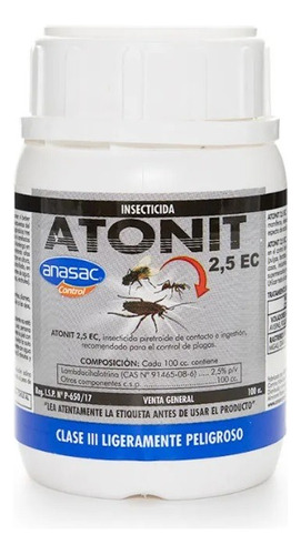 Insecticida Atonit 2.5 Ec 100cc Anasac