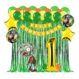 Kit Globos Plantas Vs Zombies Decoración Cumpleaños