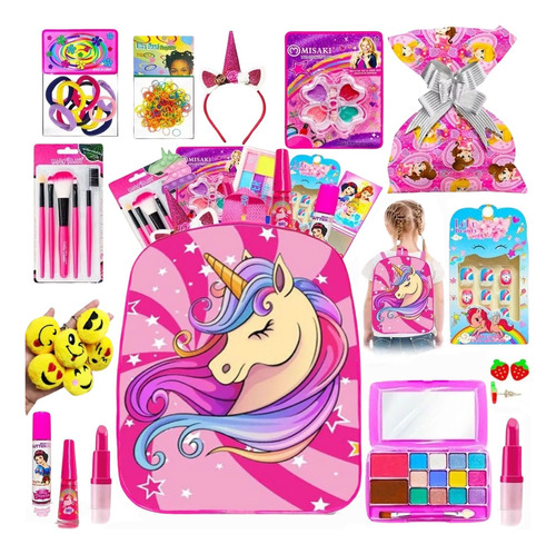 Kit Maleta Maquiagem Acessórios Infantil Menina 