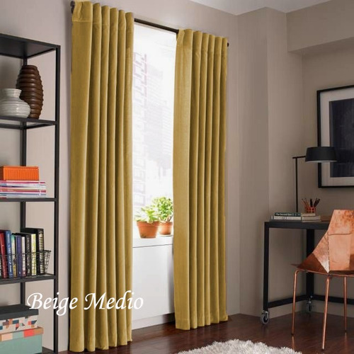 Juego De Cortinas Blackout Textil Presillas Ocultas Oferta!