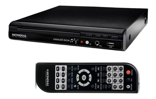 Dvd Karaoke Mondial Entrada Usb Ii Mp3 E Mp4 Bivolt D20