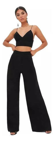 Pantalon Palazzo Tela Sofia De Moda