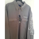 Camisa Vaquera Wrangler Rodeo Talla G 3 Bordados