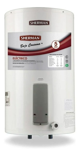 Termotanque Electrico Sherman Bajo Consumo 55 Lts De Colgar