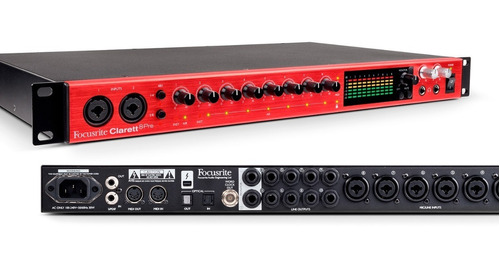 Interfaz De Audio Focusrite Clarett Thunderbolt 8pre 