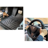 Tpe Rubber Floor Mats For Tesla Model 3 And  Great Grip Stee