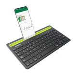 Teclado Bluetooth Con Base Celular Tablet Android Pc iPhone