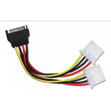 Cable Sata Macho A Doble Ide Molex Hembra Para Corriente Pc