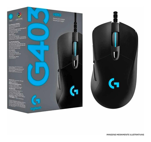 Mouse Logitech G403 Hero Rgb 25k Dpi