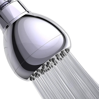 Cabezal de Regadera Premium de 3 Pulgadas para Duchas de Bajo Flujo - Alcachofa de Ducha de Lluvia con Aumento de Presión y Ahorradora - Rótula Giratoria de Metal - Baja y Alta Presión | Meses sin interés