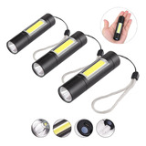 Pack X3 Linternas Tacticas Recargable Potente Linterna Led