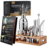 Mixology Bartender Kit Soporte De Bambú | Juego Básic...