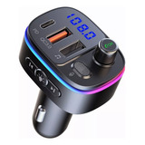 Transmisor Bluetooth Fm Qc3.0 Pd 20w Asistente Voz Para Auto