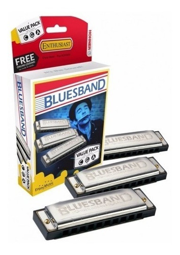 Armonica Hohner Blues Band X 3 Unid C (do), G (sol) Y A (la)