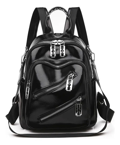 Mochila De Cuero Suave Simple De Moda | Meses sin interés