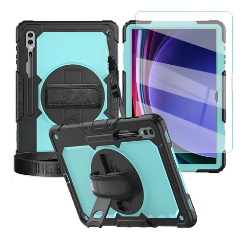 Mica + Funda Uso Rudo Samsung Galaxy Tab S8 / S9 / S10 Ultra