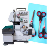 Overlock Semi Industrial 4 Hilos  + Kit 3 Tijeras 